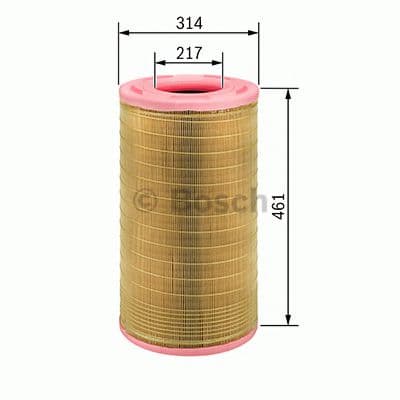 F 026 400 080 Bosch Повітряний фільтр