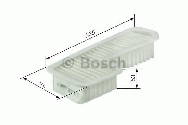 F 026 400 158 Bosch Повітряний фільтр
