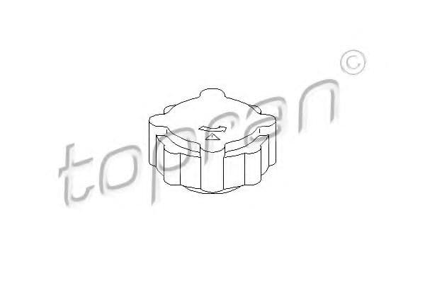 110 656 Topran Крышка бачка охлаждающей жидкости