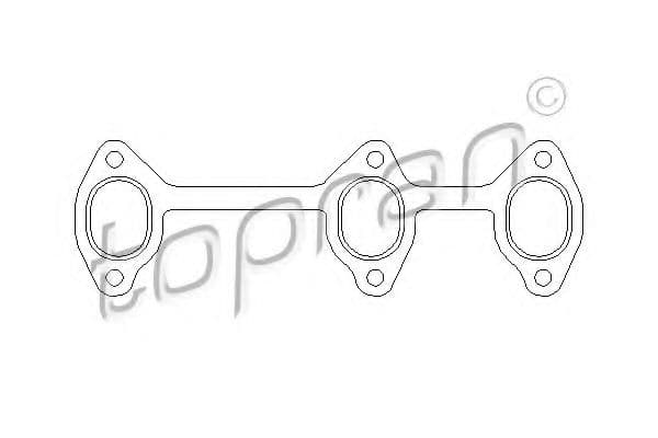 110 027 Topran Прокладка выпускного коллектора