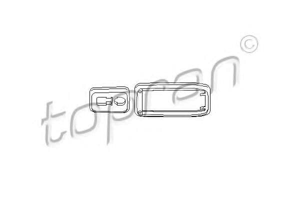 112 284 Topran Рамка ручки дверей