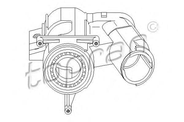 102 413 Topran Замок вала рулевого колеса