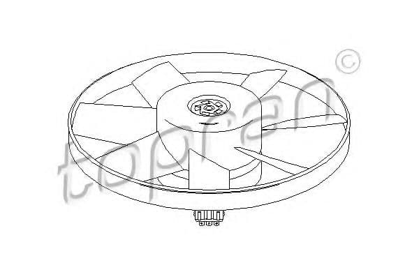 107 716 Topran Вентилятор системи охолодження двигуна