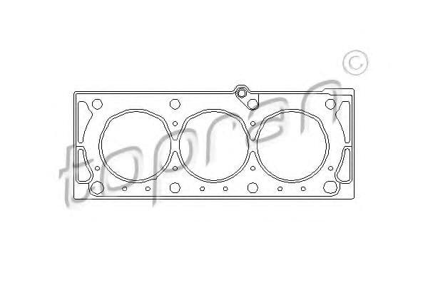 205 532 Topran Прокладка ГБЦ