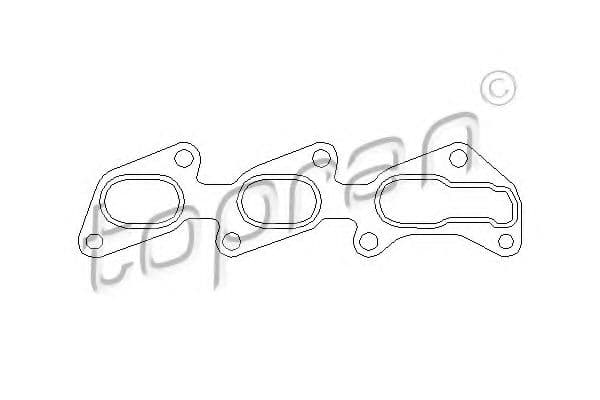 206 601 Topran Прокладка випускного колектора