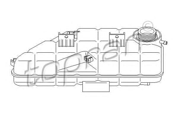 401 529 Topran Бачок охлаждающей жидкости для Mercedes M-Class