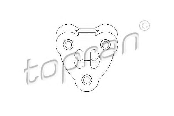 500 191 Topran Кронштейн кріплення вихлопної магістралі для BMW 3 Series