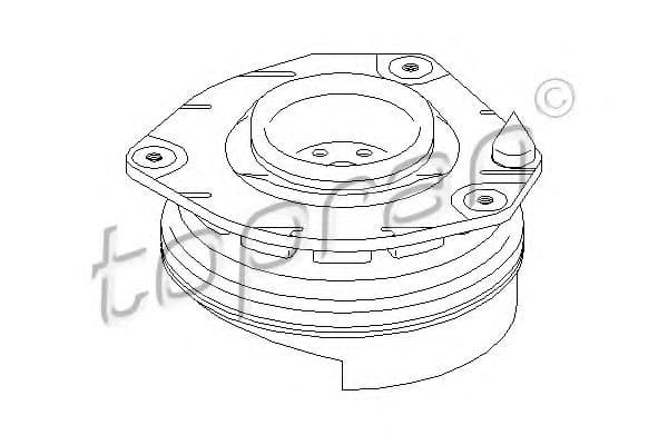 700 364 Topran Опора амортизатора