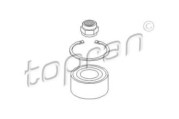 720 201 Topran Підшипник ступиці колеса