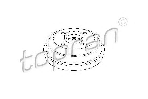 721 178 Topran Гальмівний барабан