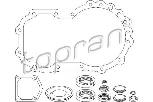 111 408 Topran Комплект прокладок поддона МКПП