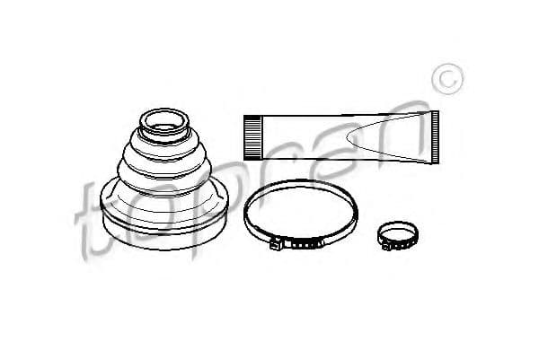 722 464 Topran Пыльник ШРУСа