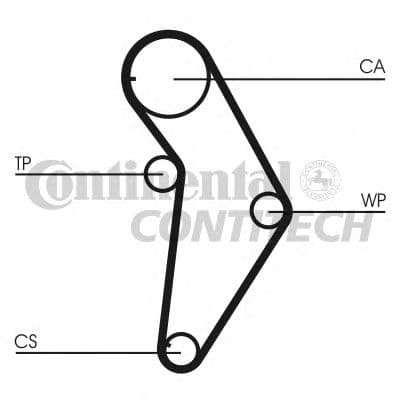 CT973 Contitech Ремінь ГРМ