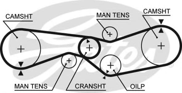 5012 Gates Ремень ГРМ для Citroen Axel