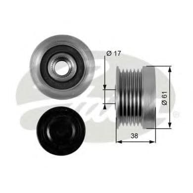 OAP7036 Gates Муфта генератора