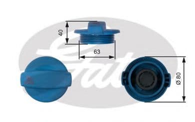 RC237 Gates Крышка бачка охлаждающей жидкости