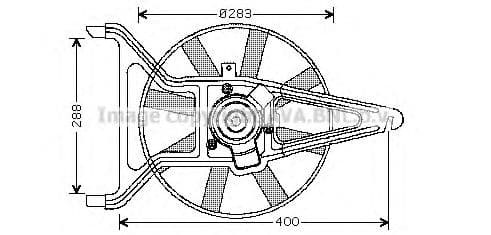 CN7539 Prasco Вентилятор системы охлаждения двигателя