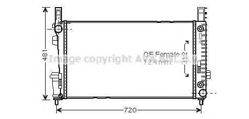 MSA2364 Prasco Радиатор охлаждения двигателя