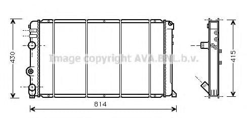 RT2263 Prasco Радиатор охлаждения двигателя