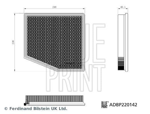 adbp220142 Blue Print Повітряний фільтр для Chrysler Pacifica