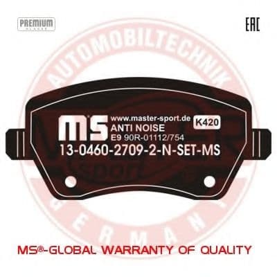 13046027092N-SET-MS Master-Sport Тормозные колодки