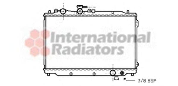 27002050 Van Wezel Радіатор охолодження двигуна