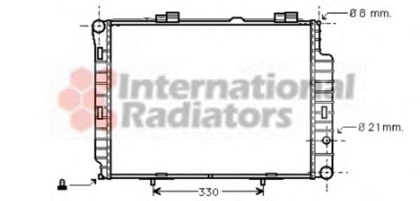 30002191 Van Wezel Радіатор охолодження двигуна для Mercedes E-Class