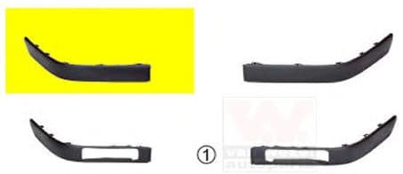 0322586 Van Wezel Облицовка бампера для Audi 80