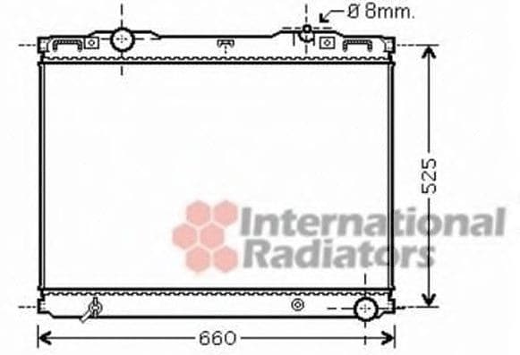 83002133 Van Wezel Радіатор охолодження двигуна для Kia Sorento