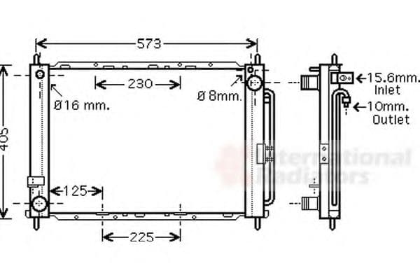 4300M500 Van Wezel Радіатор охолодження двигуна