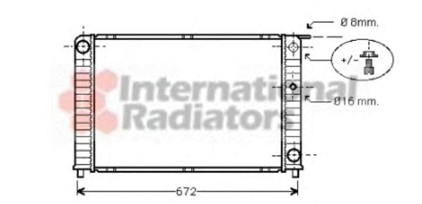 59002088 Van Wezel Радіатор охолодження двигуна для Volvo 940