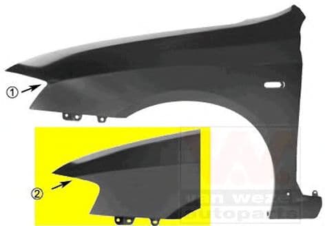 1626656 Van Wezel Крыло переднее для Fiat Stilo
