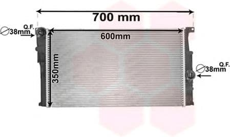 06002455 Van Wezel Радіатор охолодження двигуна