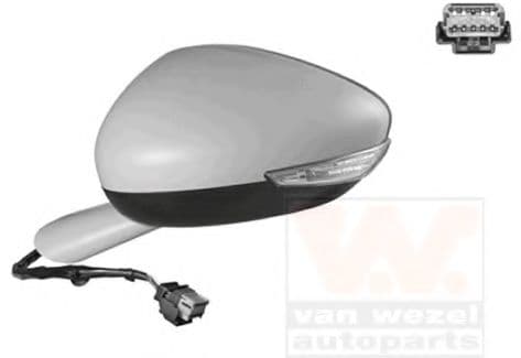 4068807 Van Wezel Зовнішнє дзеркало для Peugeot 508