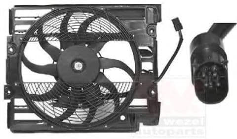 0639751 Van Wezel Вентилятор радиатора кондиционера для BMW 5 Series