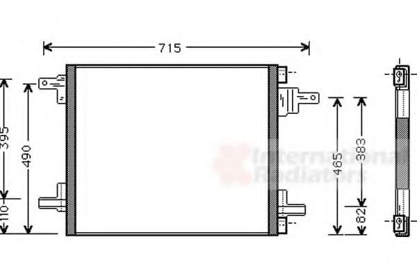 30005345 Van Wezel Радіатор кондиціонера для Mercedes M-Class