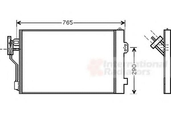 30005352 Van Wezel Радіатор кондиціонера
