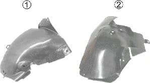 4366435 Van Wezel Підкрилок для Renault Modus