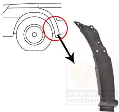 3077653 Van Wezel Крыло переднее