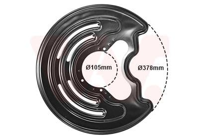 3794373 Van Wezel Кожух гальмівного диску