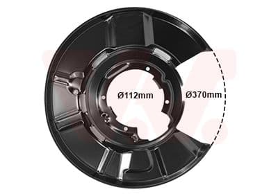 0667374 Van Wezel Кожух тормозного диска