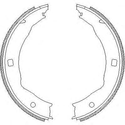 Z4717.00 Woking Колодки ручника
