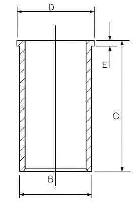 14-020600-00 Goetze Гильза цилиндра двигателя