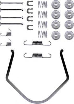 97003700 Textar Монтажний комплект барабанних гальмівних колодок
