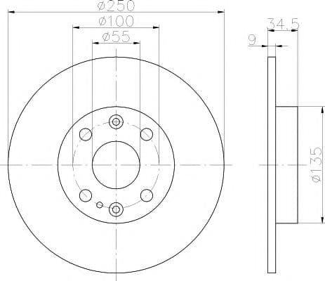 92061700 Textar Тормозной диск