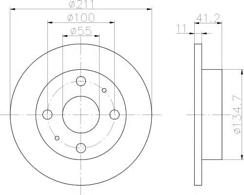 92103700 Textar Тормозной диск