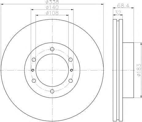 92223903 Textar Гальмівний диск