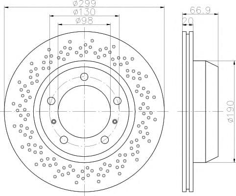 92165303 Textar Гальмівний диск