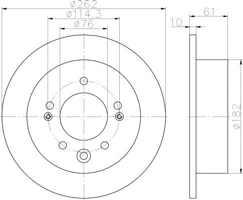 92240803 Textar Гальмівний диск
