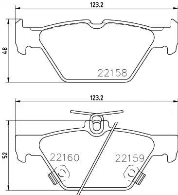 2215801 Textar Гальмівні колодки